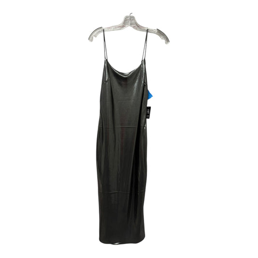Dress Party Midi By Express In Silver, Size:S