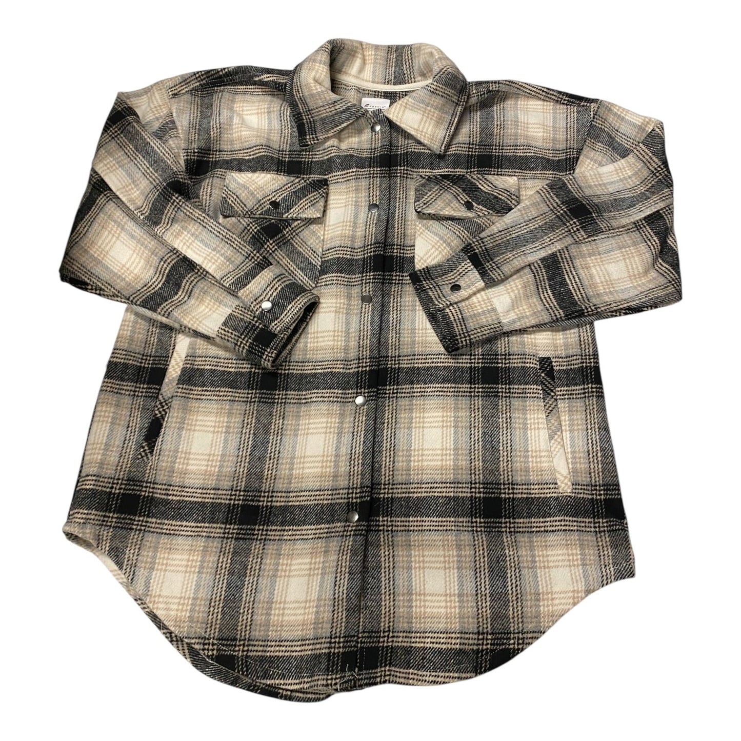 Jacket Shirt By Cmc In Plaid Pattern, Size:S