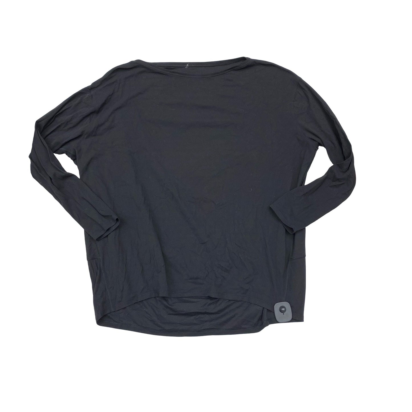 Athletic Top Ls Crewneck By Lululemon In Black, Size:L