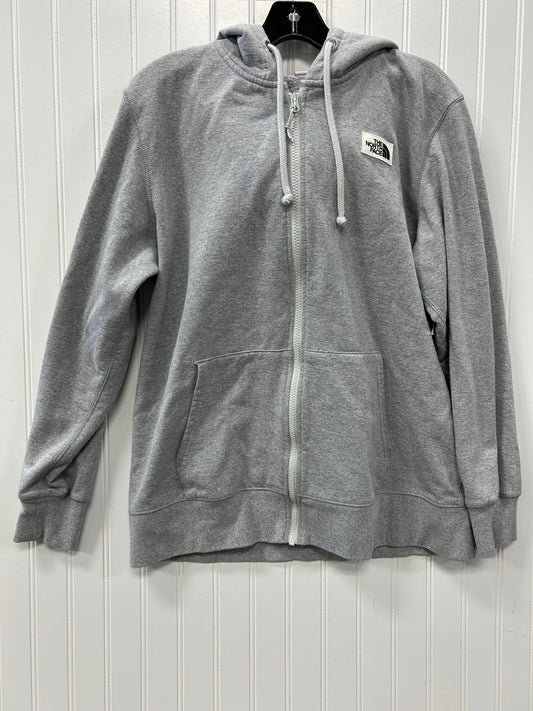 Athletic Sweatshirt Hoodie By The North Face In Grey, Size:L