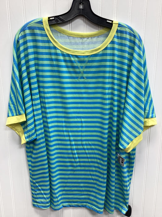 Top Ss By Clothes Mentor In Blue, Size:Xl