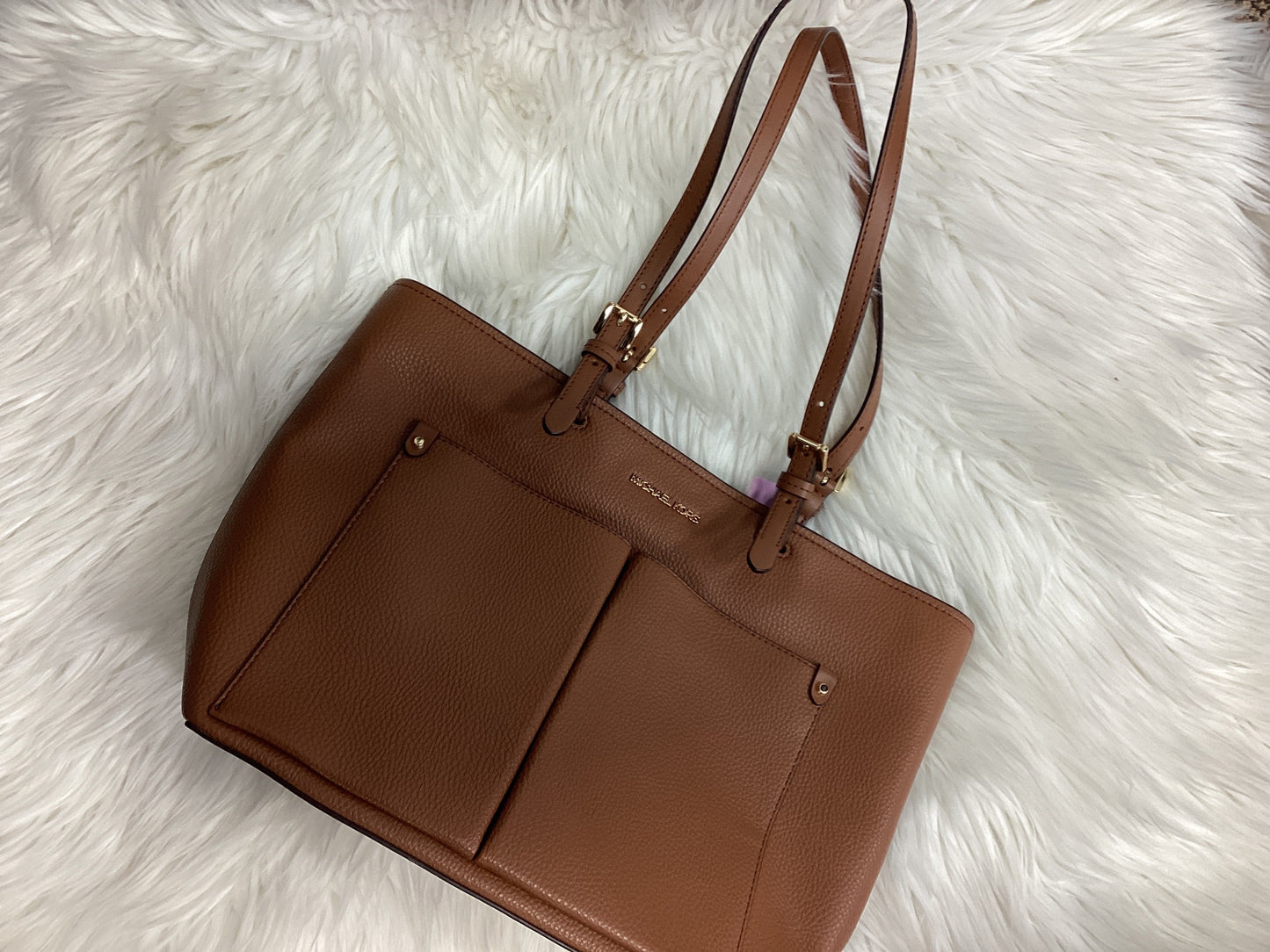 Handbag Designer By Michael Kors In Brown, Size:Medium