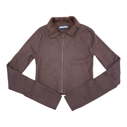 Sweater Cardigan By American Eagle In Brown, Size:L