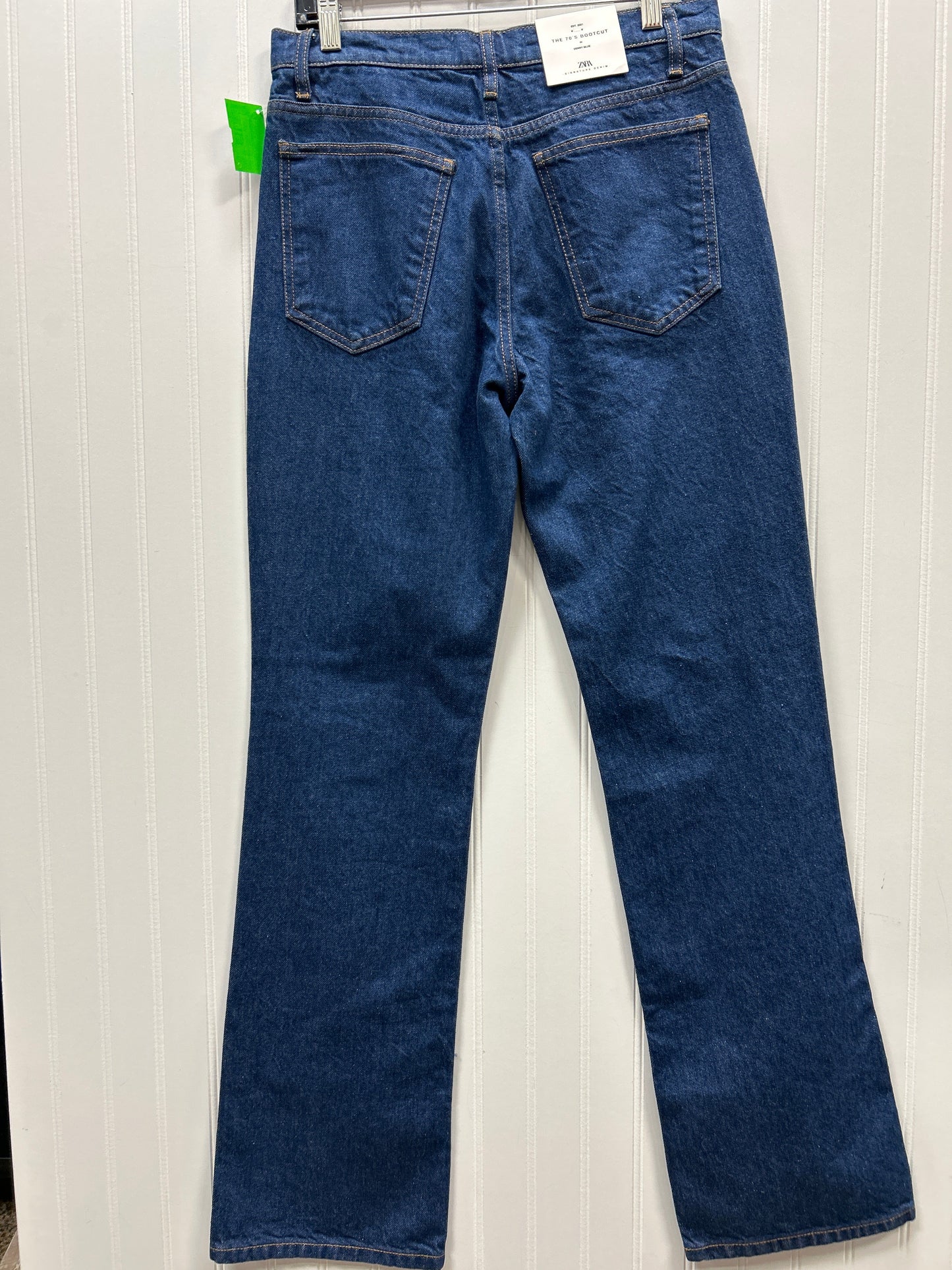 Jeans Boot Cut By Zara In Blue Denim, Size:6 NWT