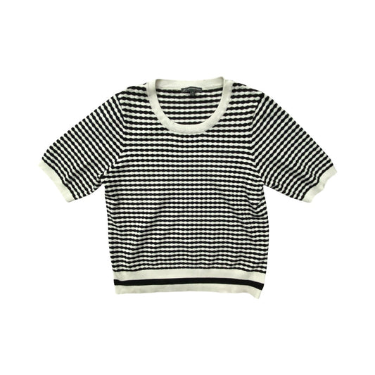 Sweater Ss By Adrianna Papell In Striped Pattern, Size:M