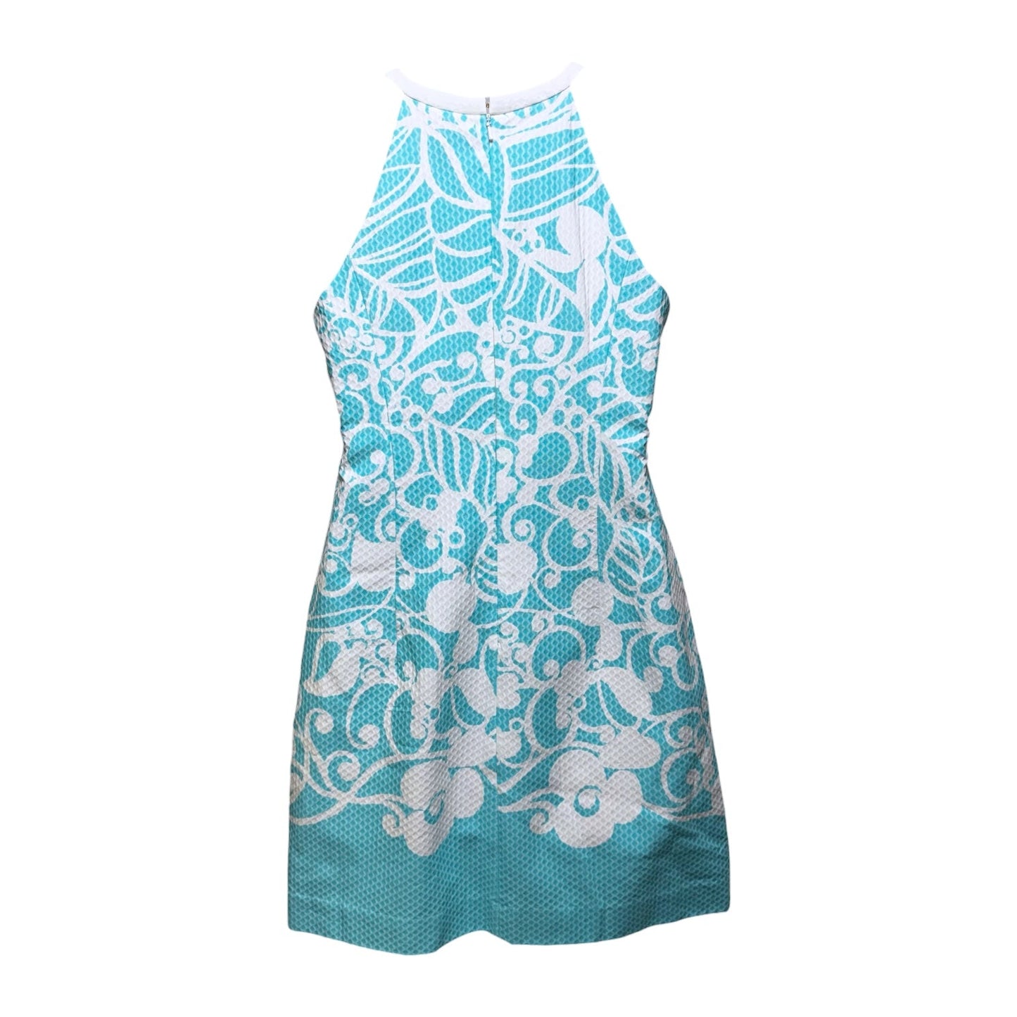 Pearl Shift Dress Designer By Lilly Pulitzer In Shorely Blue Pickup Lines Border, Size: 8