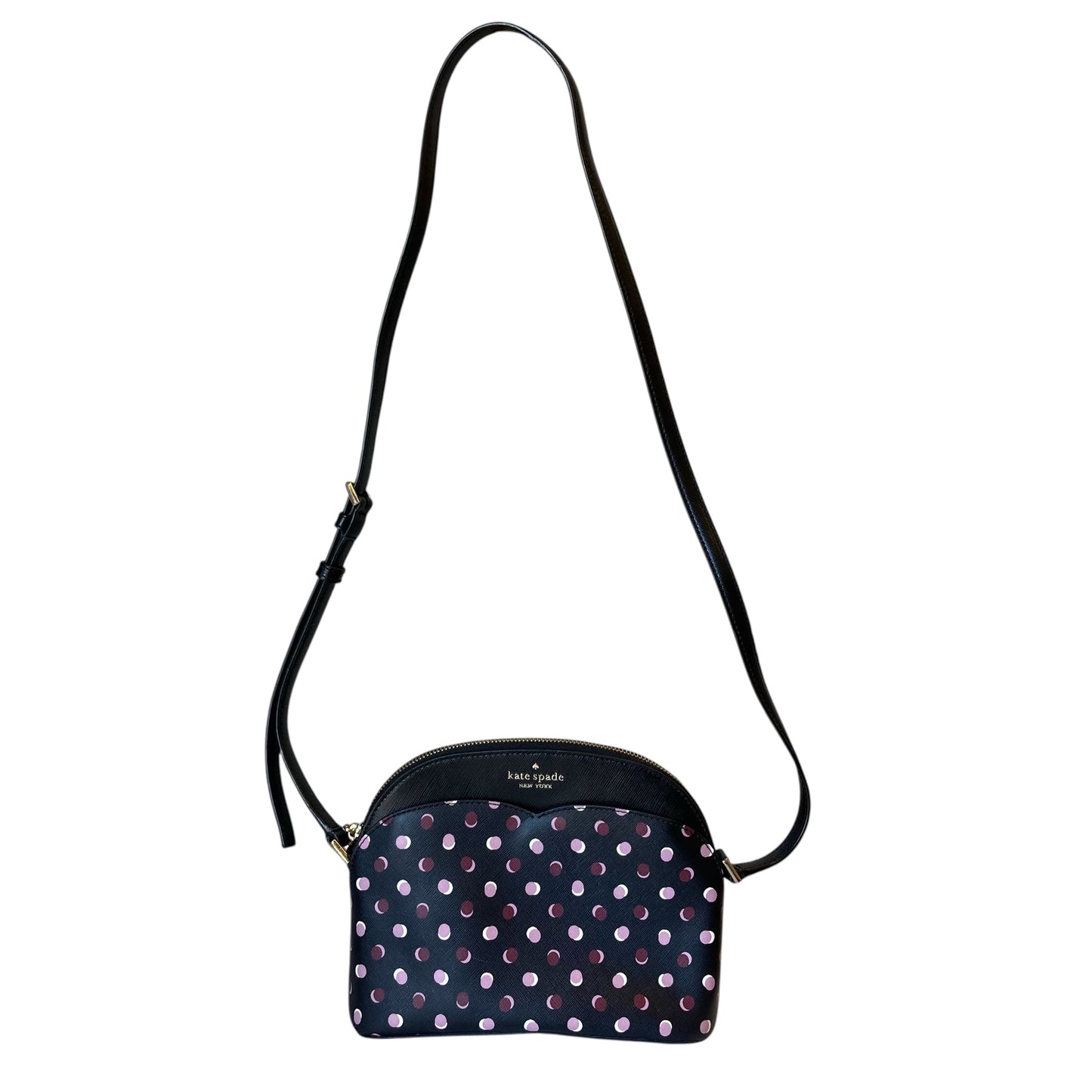 Crossbody Designer By Kate Spade In Black & Pink, Size:Small