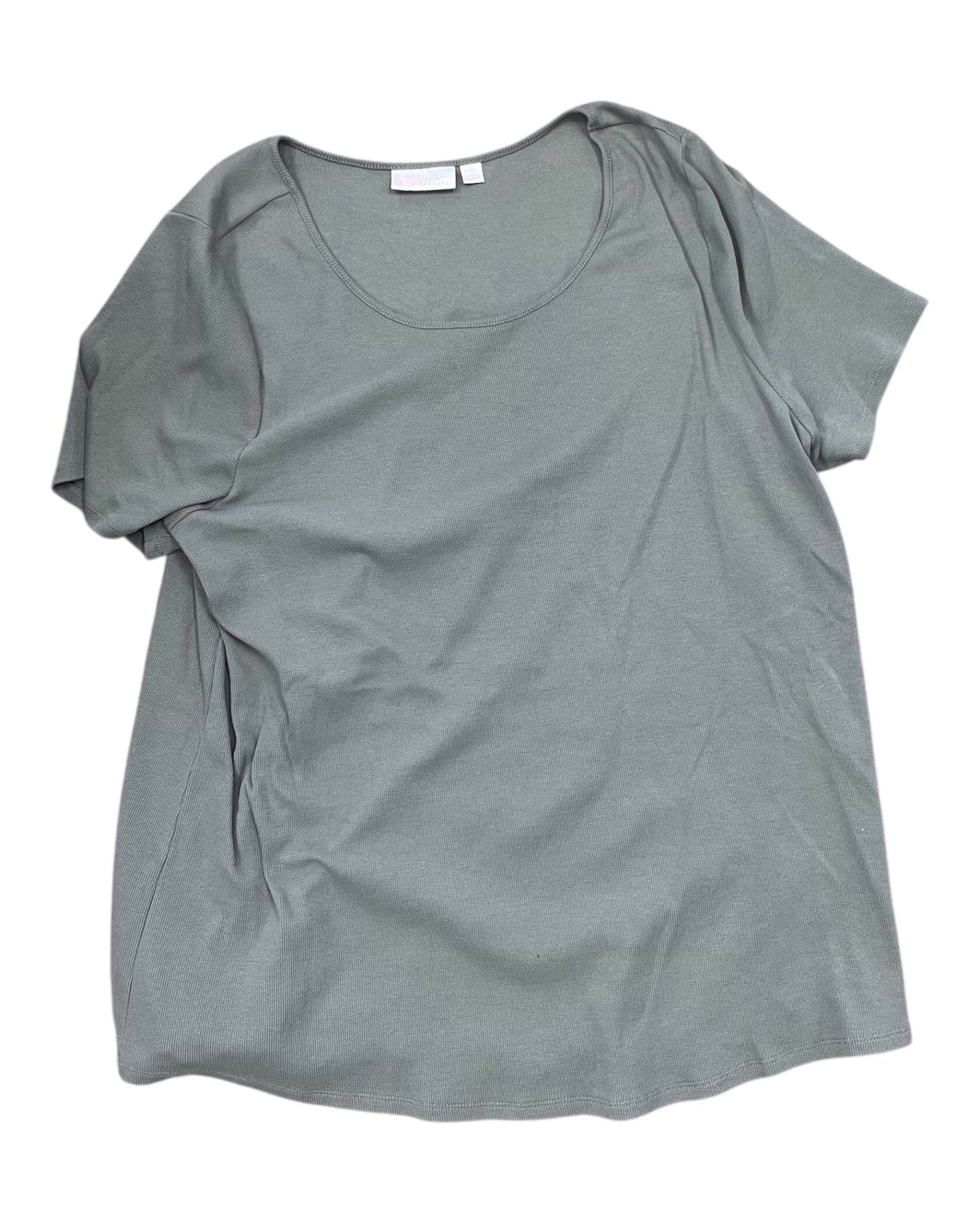 Top Ss By Belle By Kim Gravel In Green, Size:3X