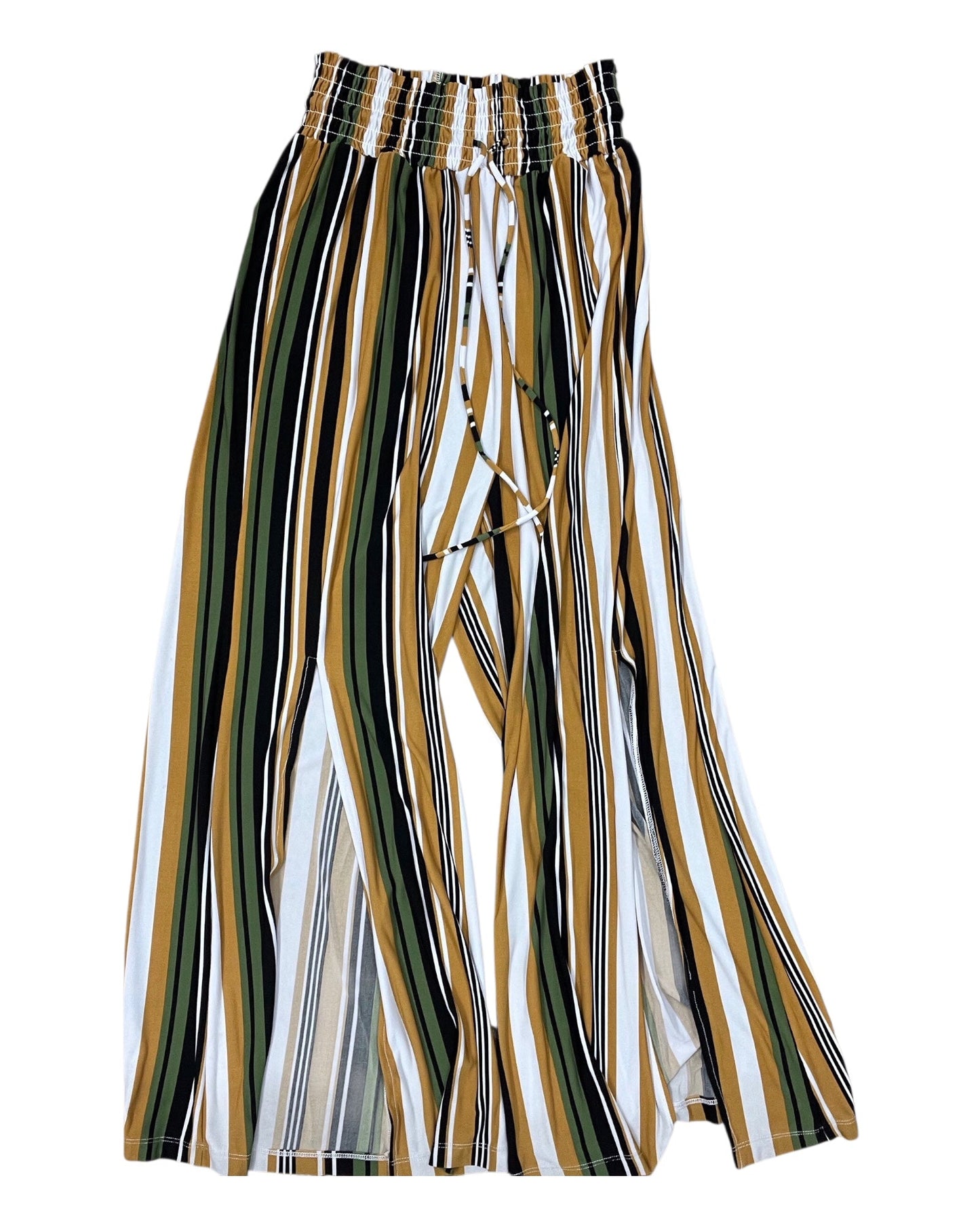 Pants Lounge By Stylus In Black & Tan, Size:L