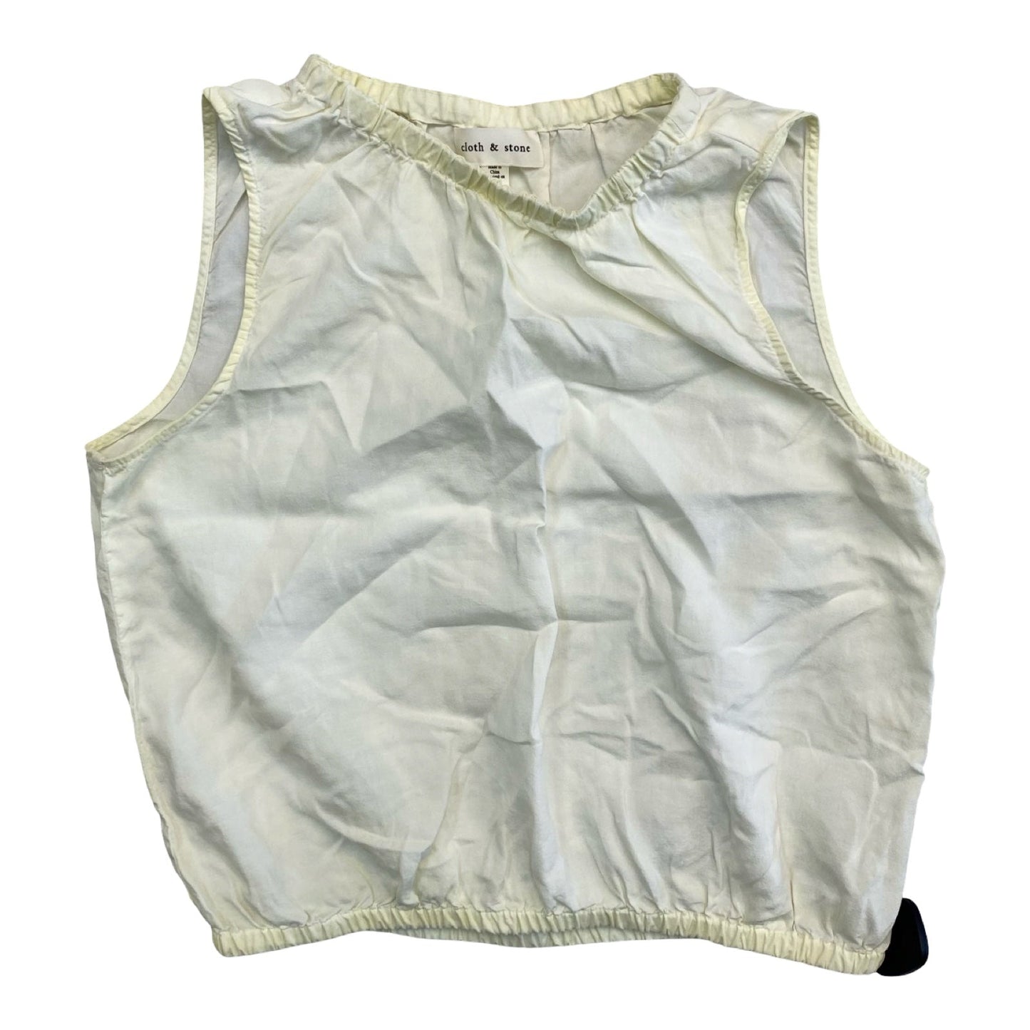 Top Sleeveless By Cloth & Stone In Yellow, Size:M