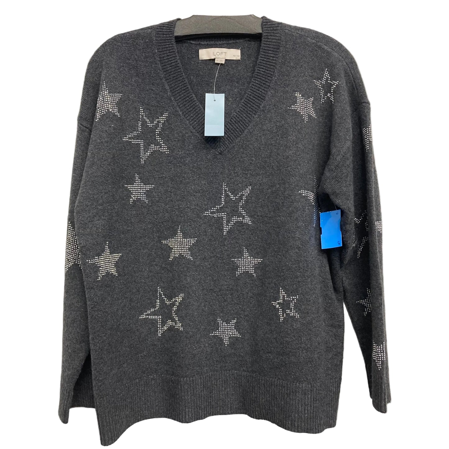 Sweater By Loft In Grey, Size:Mp