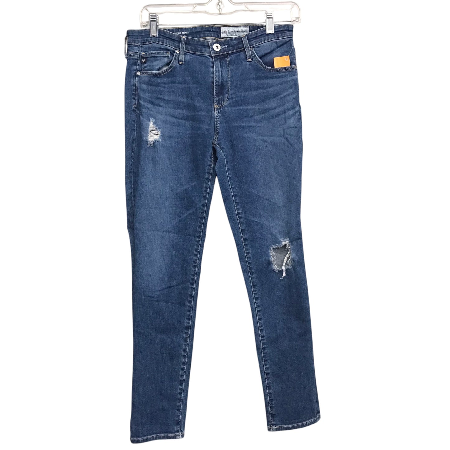 Jeans Straight By Anthropologie In Blue Denim, Size:6