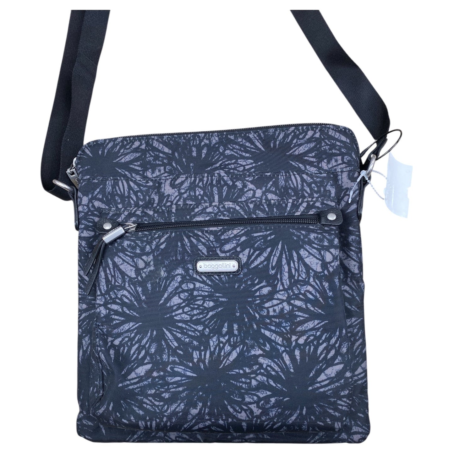 Handbag By Baggallini In Black & Grey, Size:Small