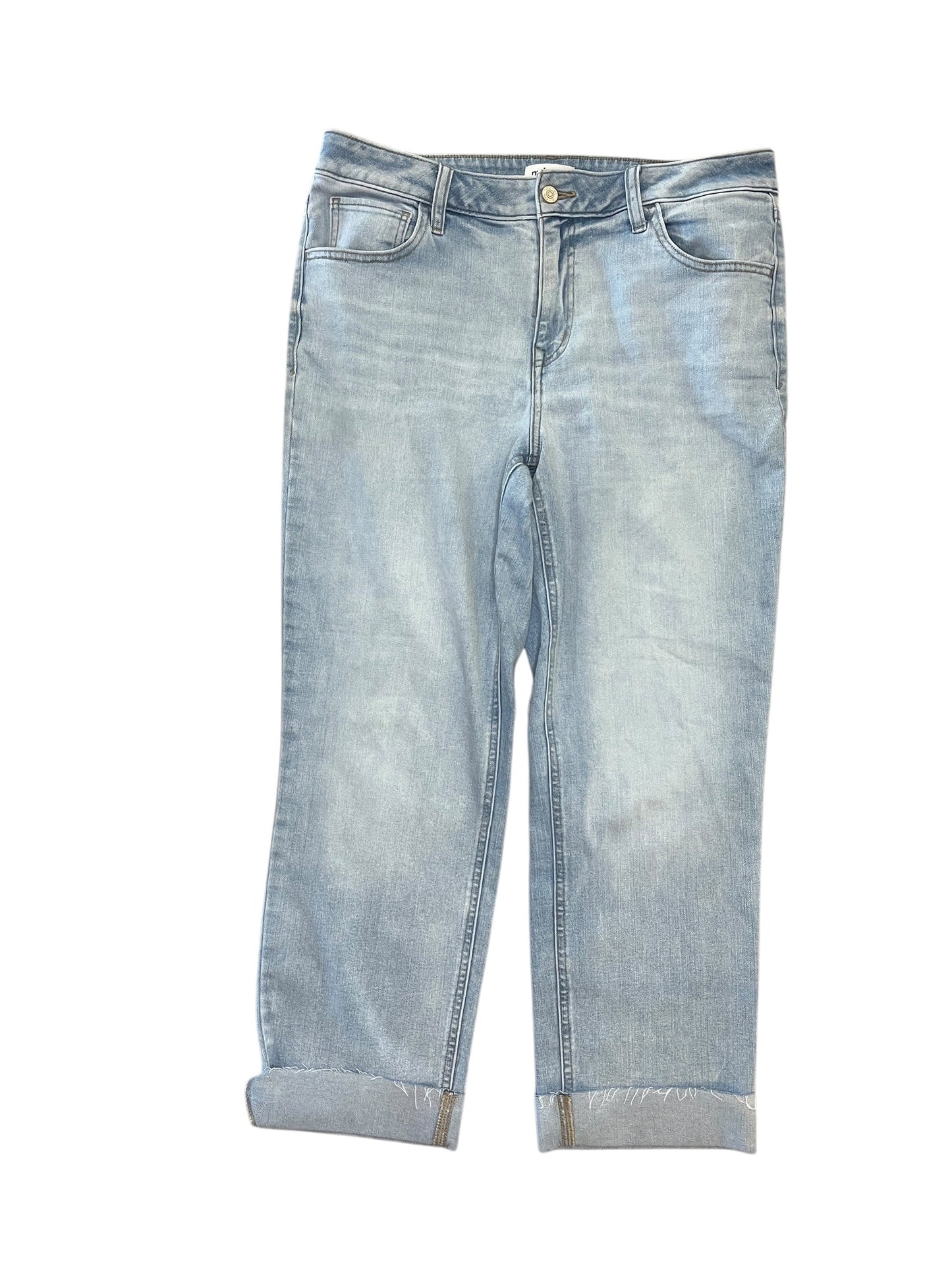 Jeans Cropped By Maurices In Blue Denim, Size:14