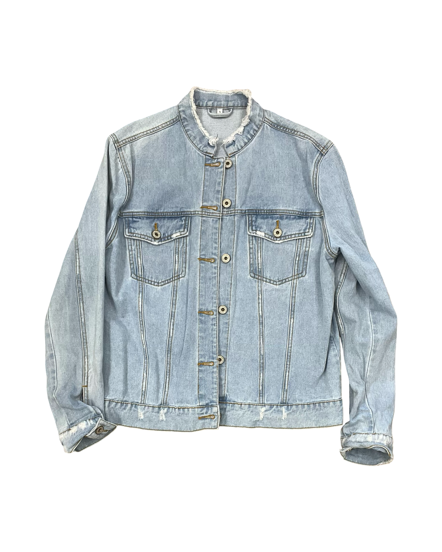 Jacket Denim By Umgee In Blue Denim, Size:L