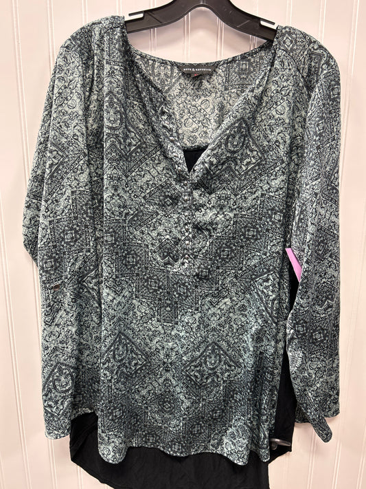 Top Ls By Rock And Republic In Blue, Size:Xl