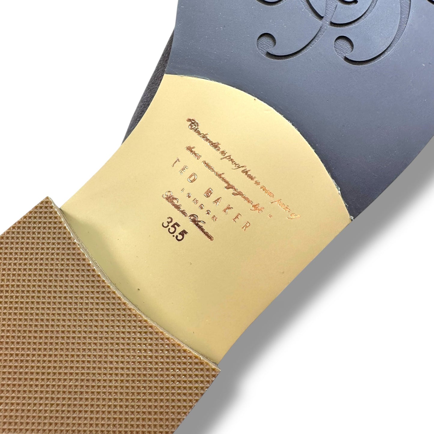 Boots Knee Flats By Ted Baker In Grey, Size: 35.5