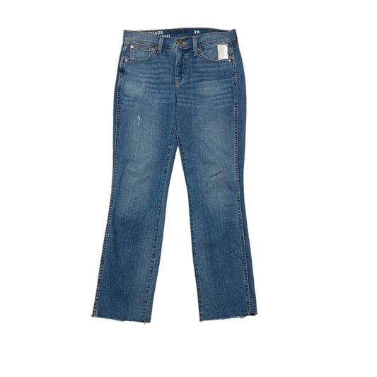 Jeans Straight By J. Crew In Blue Denim, Size:6