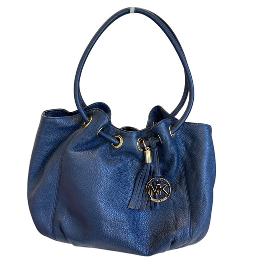 Handbag Designer By Michael Kors In Blue, Size:Medium