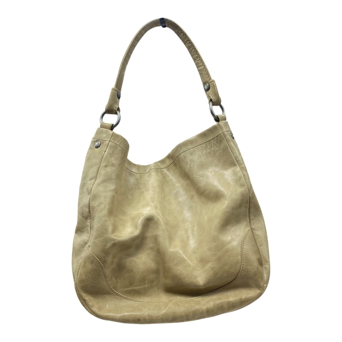 Handbag Designer By Frye In Cream, as is Size:Medium
