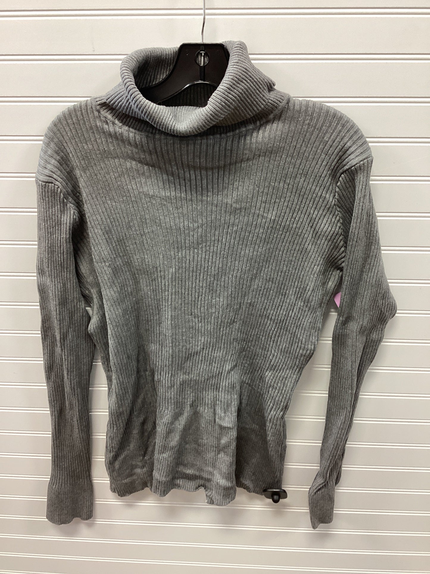Blouse Ls By Clothes Mentor In Grey, Size:1X