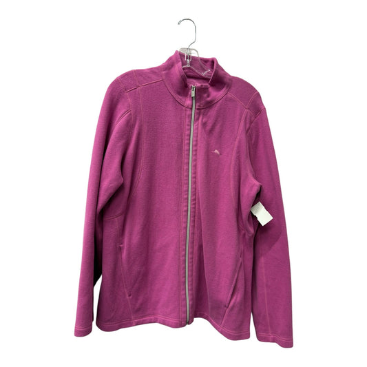 Athletic Jacket By Tommy Bahama In Pink, Size:Xl