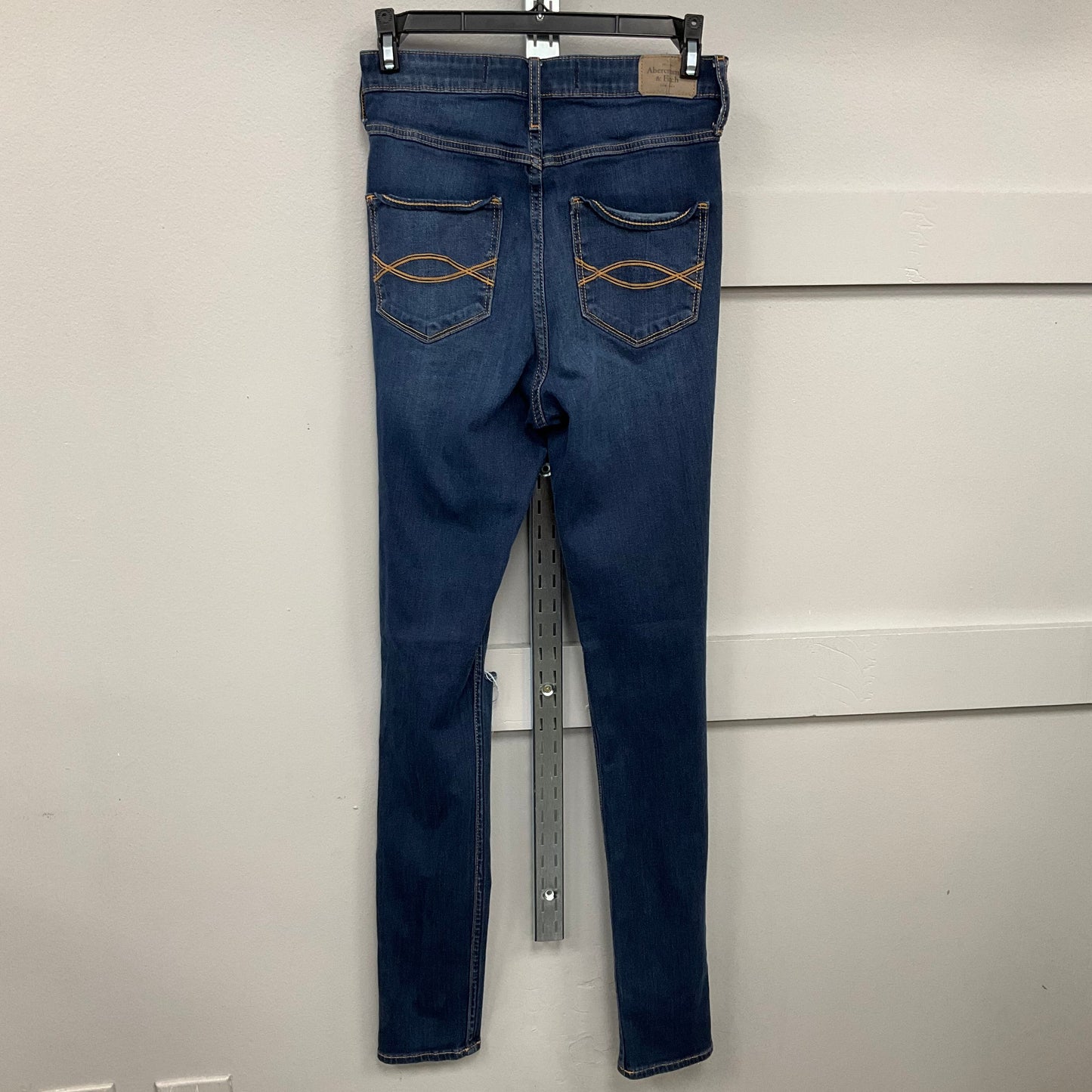 Jeans Skinny By Abercrombie And Fitch In Blue Denim, Size:4