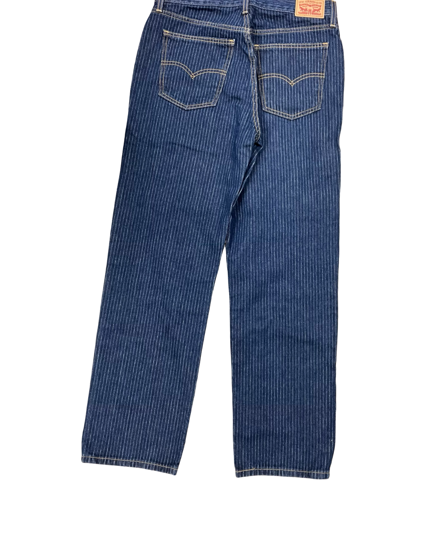 Jeans Straight By Levis In Blue Denim, Size:8