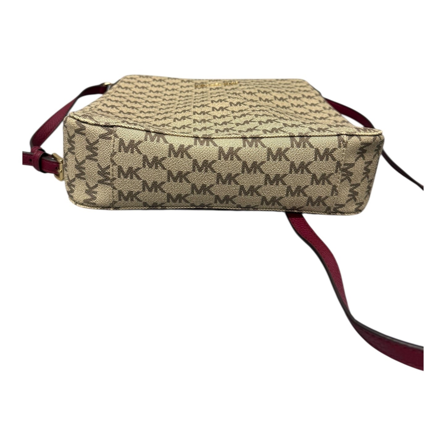 Crossbody Designer By Michael Kors In Tan, Size:Large