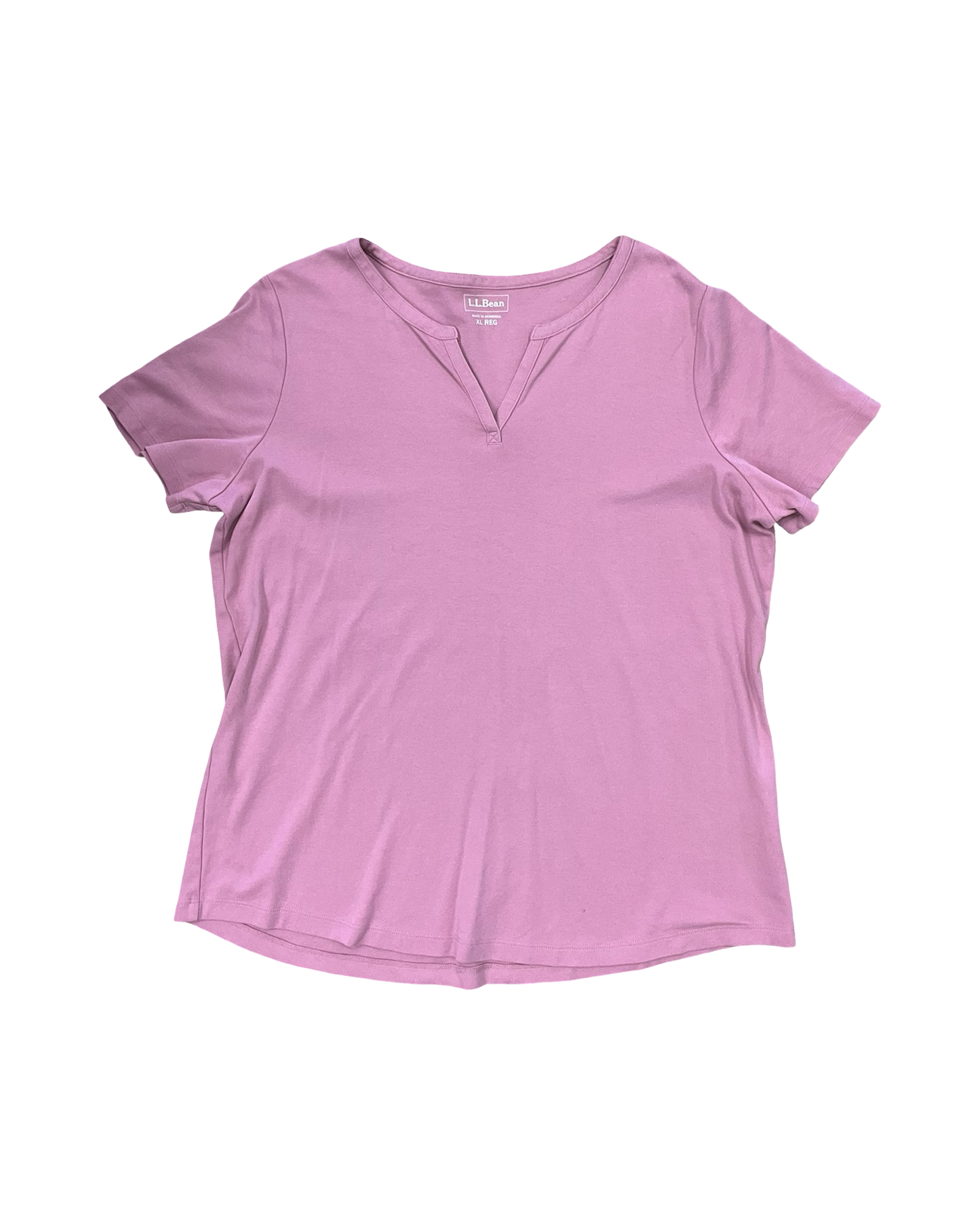 Top Ss Basic By L.L. Bean In Pink, Size:Xl
