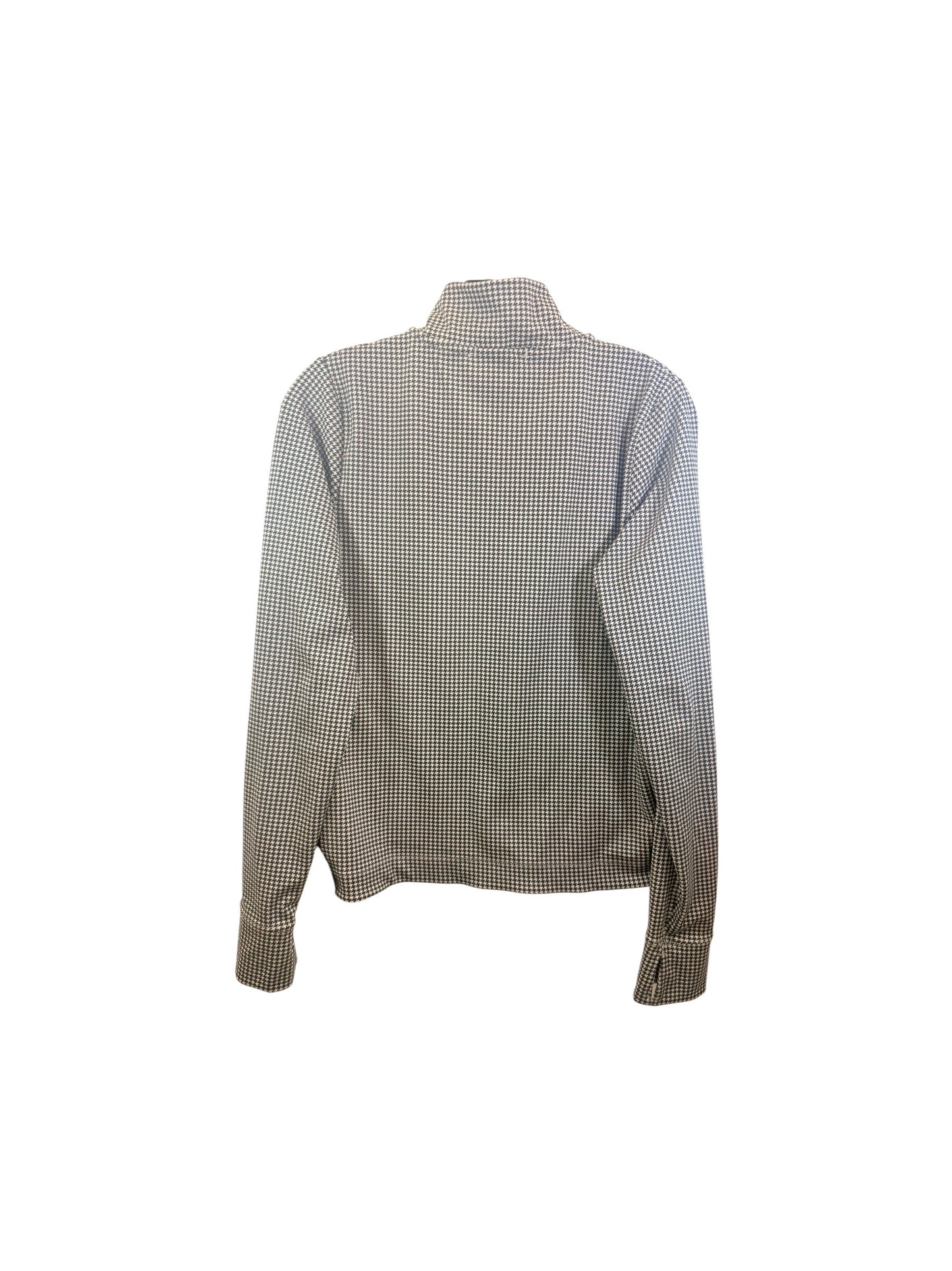 Athletic Jacket By Ypb In Black & Tan, Size: L