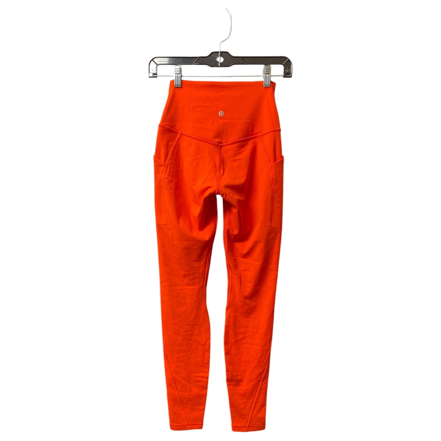 Athletic Pants By Lululemon In Orange, Size:4