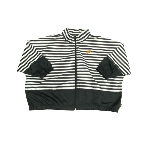 Athletic Jacket By Nike Apparel In Black & White, Size:Xl