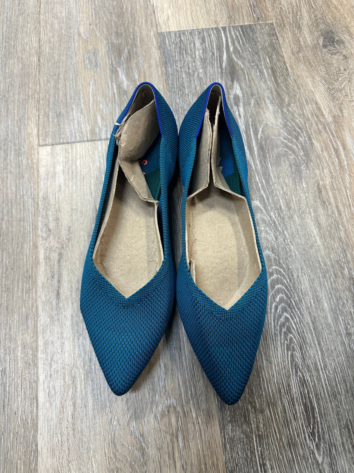 Shoes Flats By Rothys In Teal, Size: 10