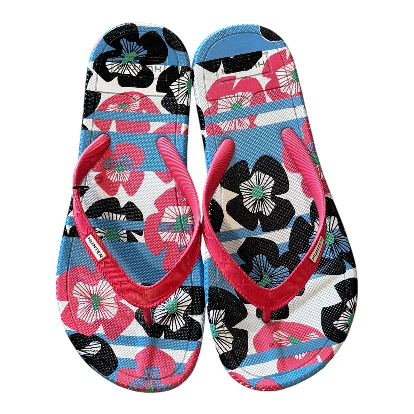 Sandals Flip Flops By Hunter In Multi, Size:8