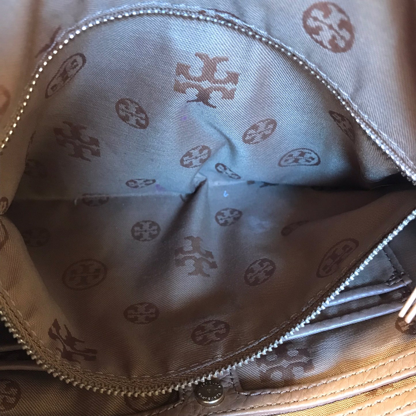 Handbag Designer By Tory Burch In Brown, Size:Medium