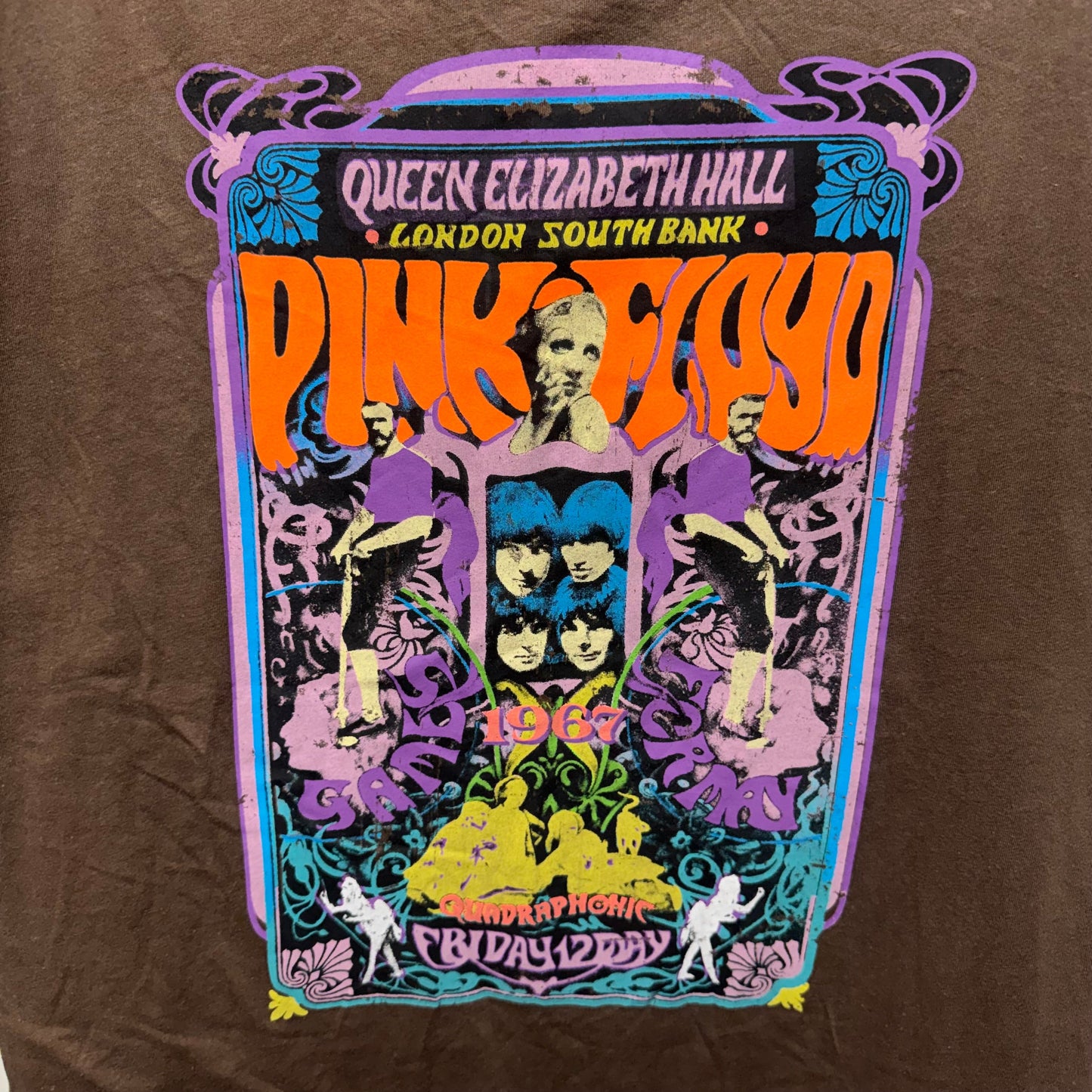 Pink Floyd Top Short Sleeve In Brown, Size: Xl