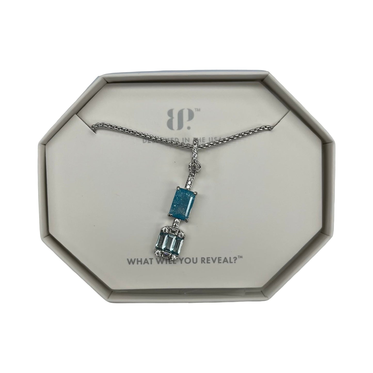 Necklace Pendant By Bomb Party In Blue & Silver