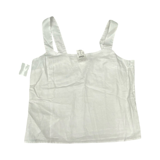 Top Sleeveless By J. Crew In White, Size:L