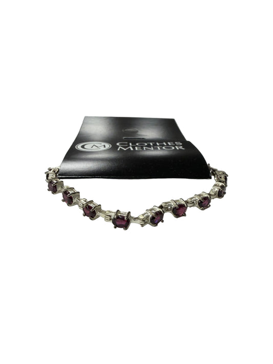 Bracelet Sterling Silver By Cma In Red & Silver