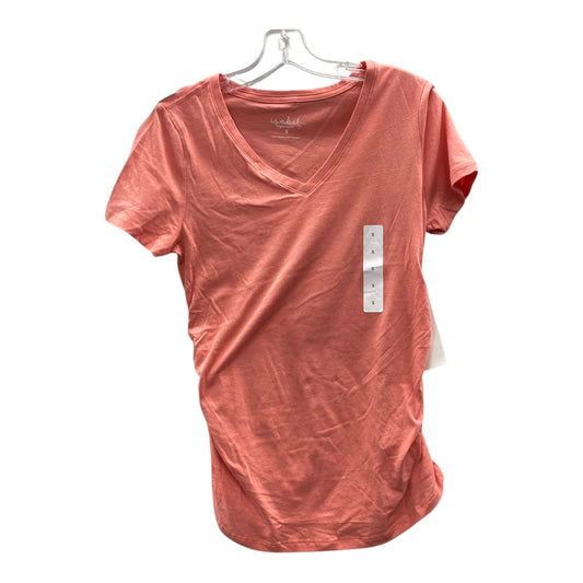 Mat Top Ss By Isabel Maternity In Coral, Size:S