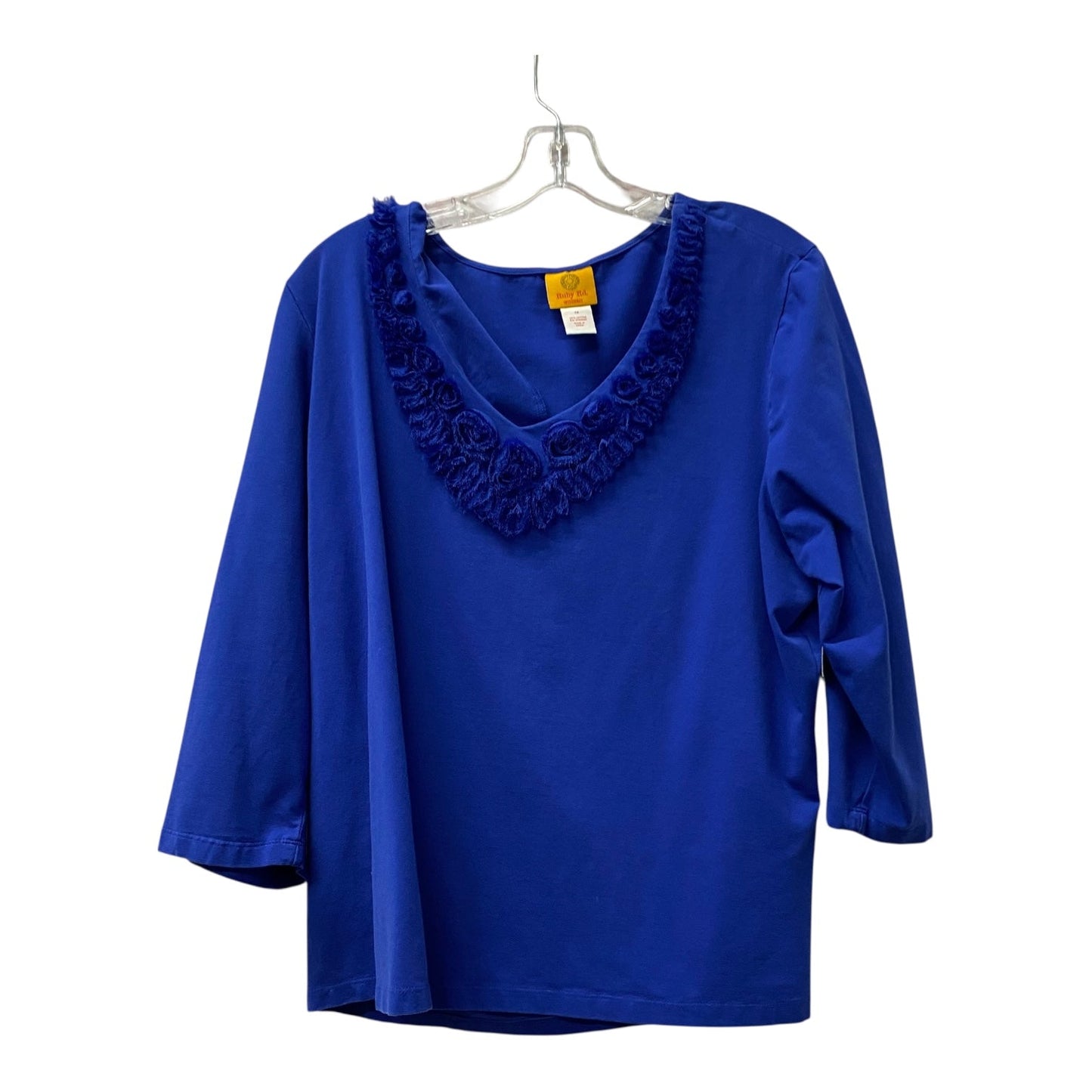 Top Ls By Ruby Rd In Blue, Size:1X