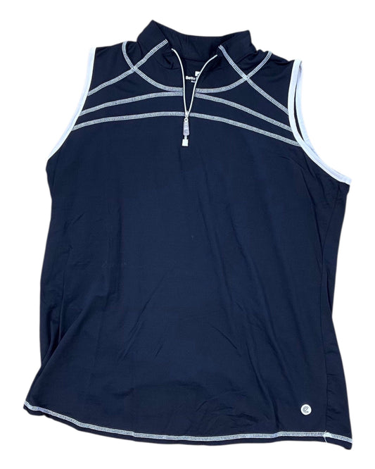 Athletic Tank Top By Bette And Court In Black & White, Size:Xl