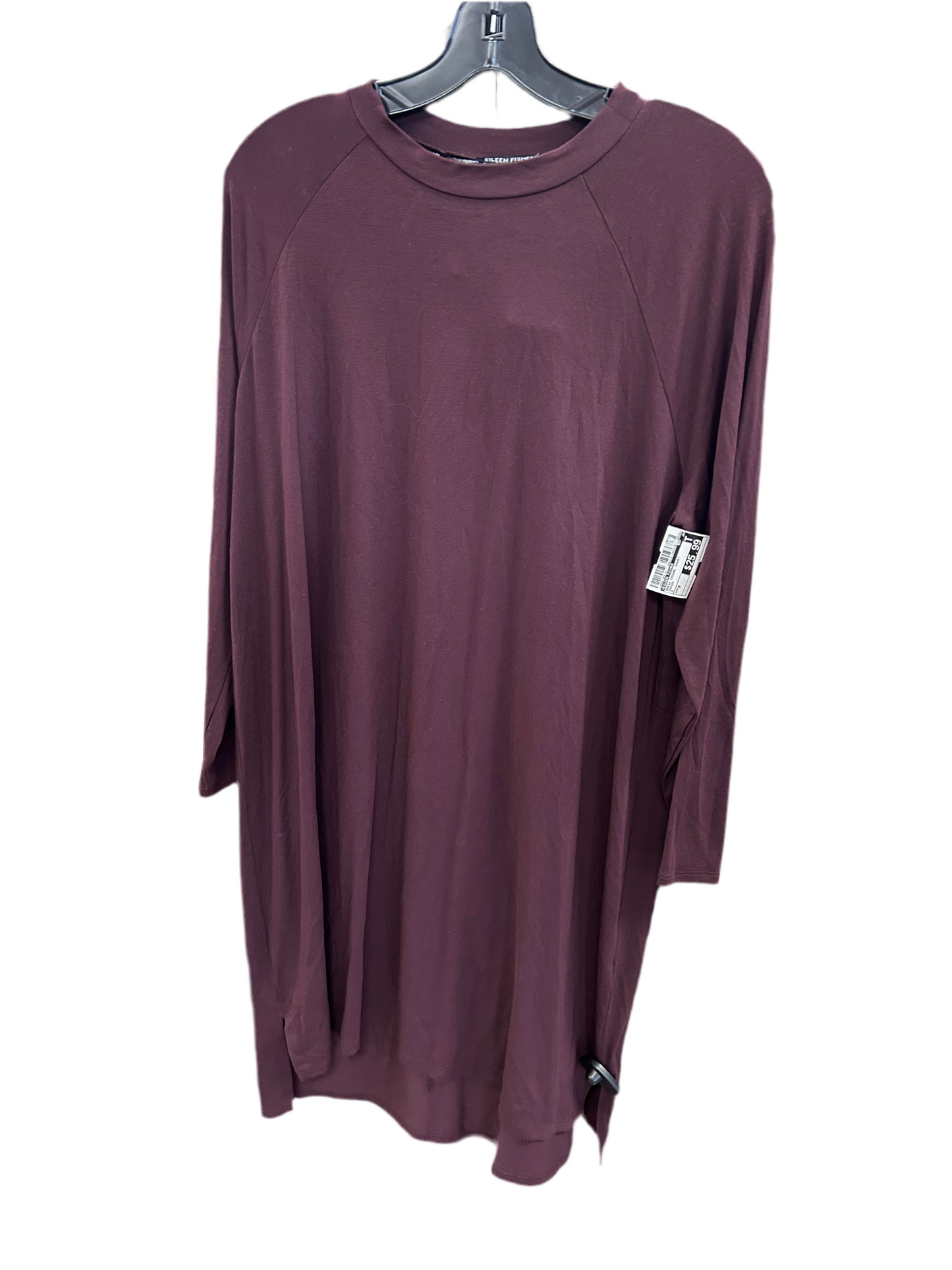 Dress Casual Short By Eileen Fisher In Maroon, Size:M