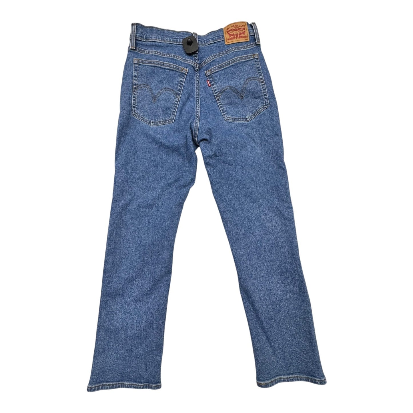 Jeans Straight By Levis In Blue Denim, Size:10