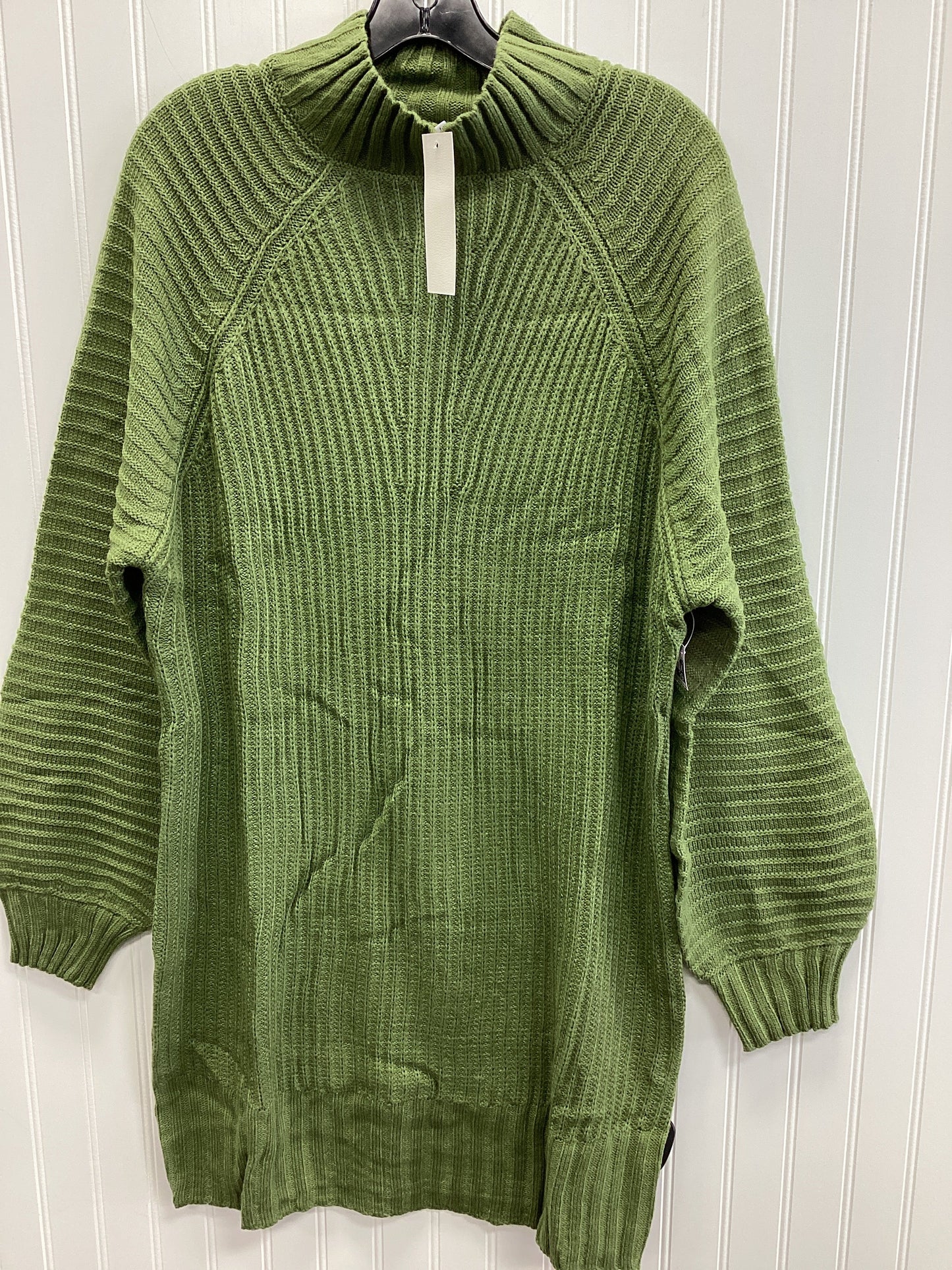 Dress Sweater By Clothes Mentor In Green, Size:L