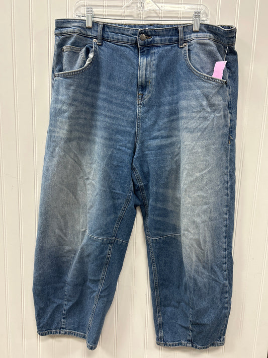 Jeans Wide Leg By Torrid In Blue Denim, Size:14