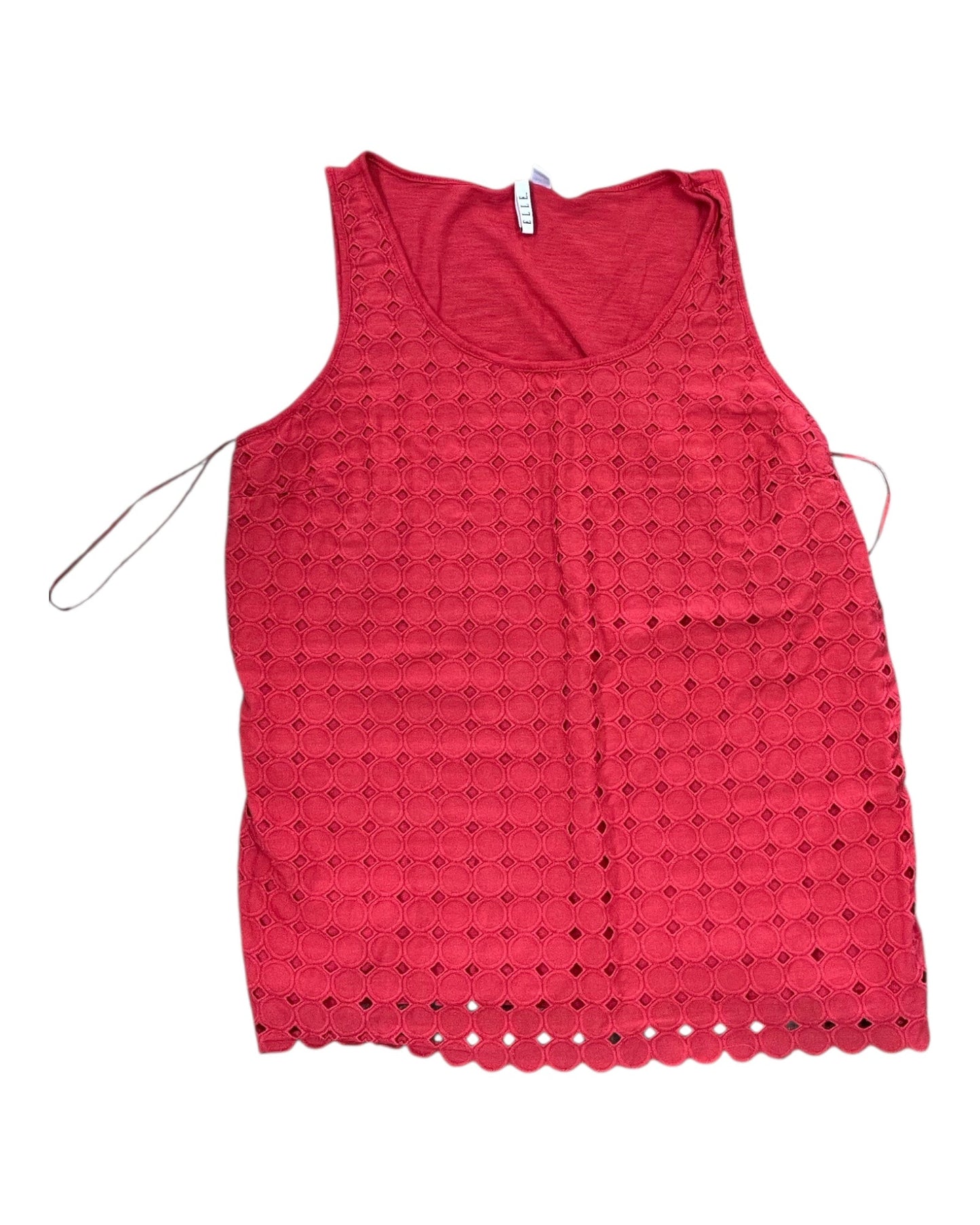 Tank Top By Elle In Red, Size:Xl