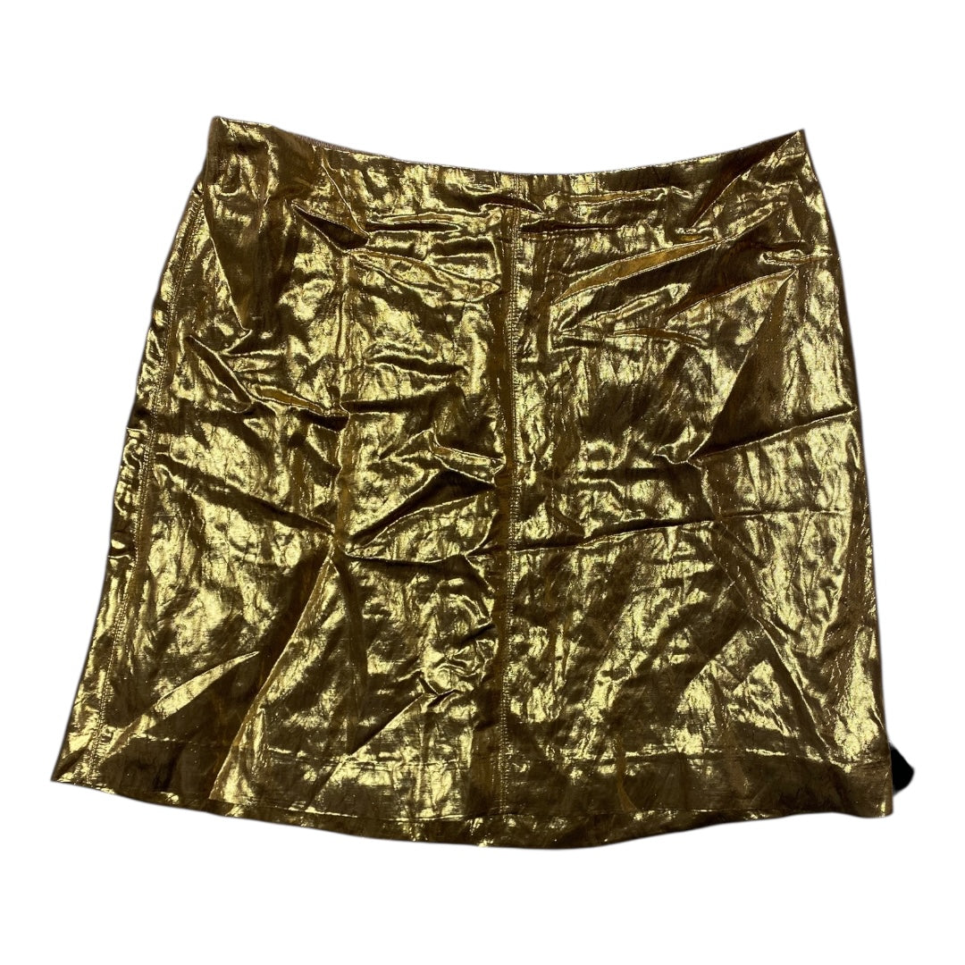 Skirt Mini & Short By J. Crew In Gold, Size:8