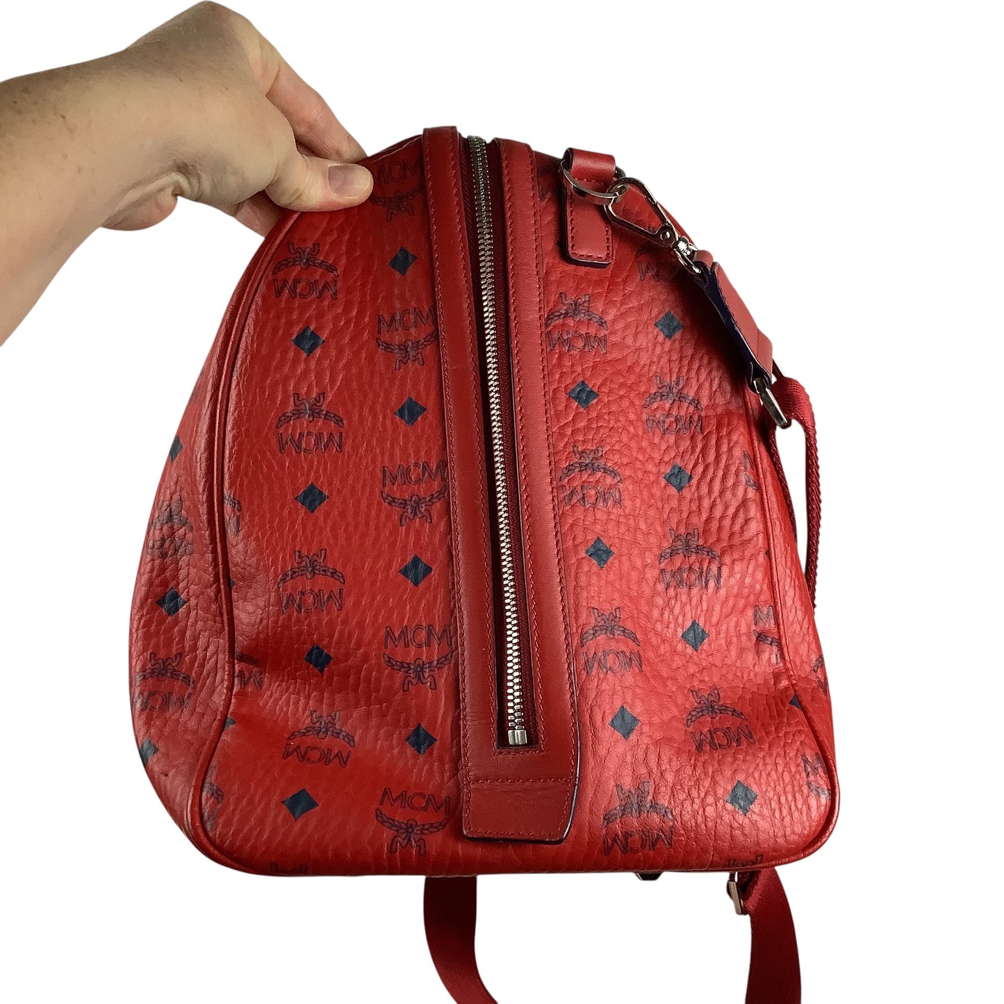 Duffle And Weekender Luxury Designer By Mcm, Size: Large (As is)